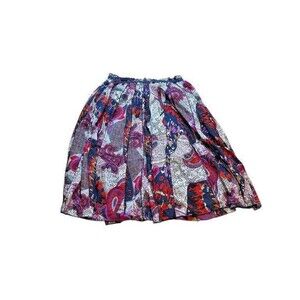 Mix Nouveau Skirt Size XL Floral Paisley Slip Pull On Boho Whimsigoth Lined